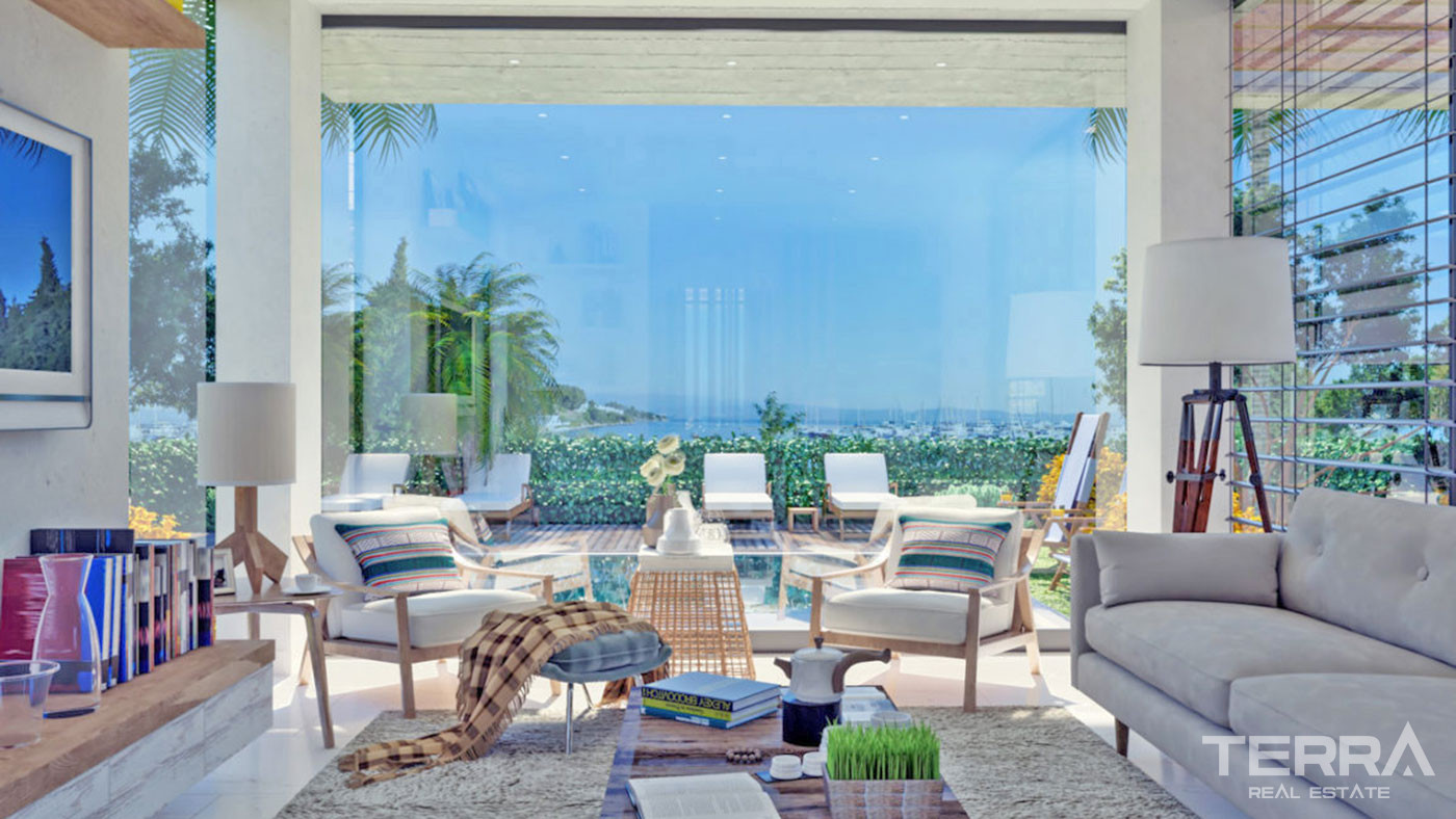 Contemporary Design Private Villas by the Sea in Bodrum, Güllük - 67622