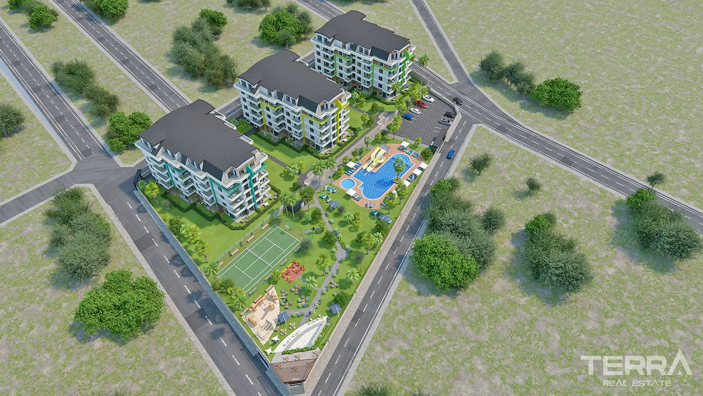 New Modern and Luxury Apartments in Oba, Alanya with Superb Facilities - 67782