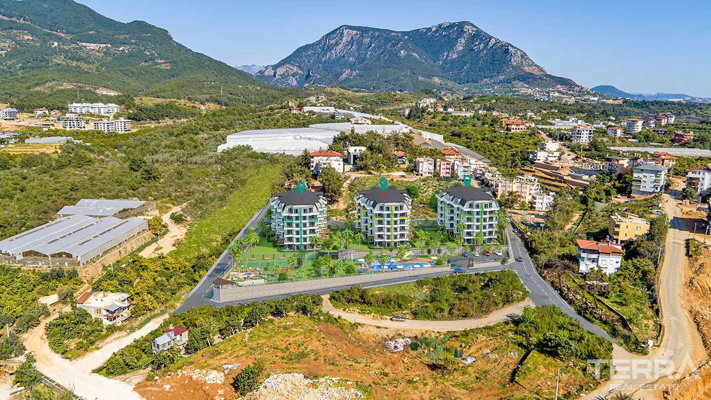 New Modern and Luxury Apartments in Oba, Alanya with Superb Facilities - 67789