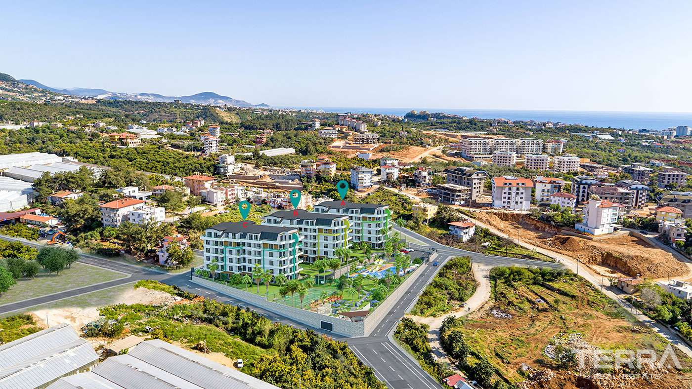 New Modern and Luxury Apartments in Oba, Alanya with Superb Facilities - 67792