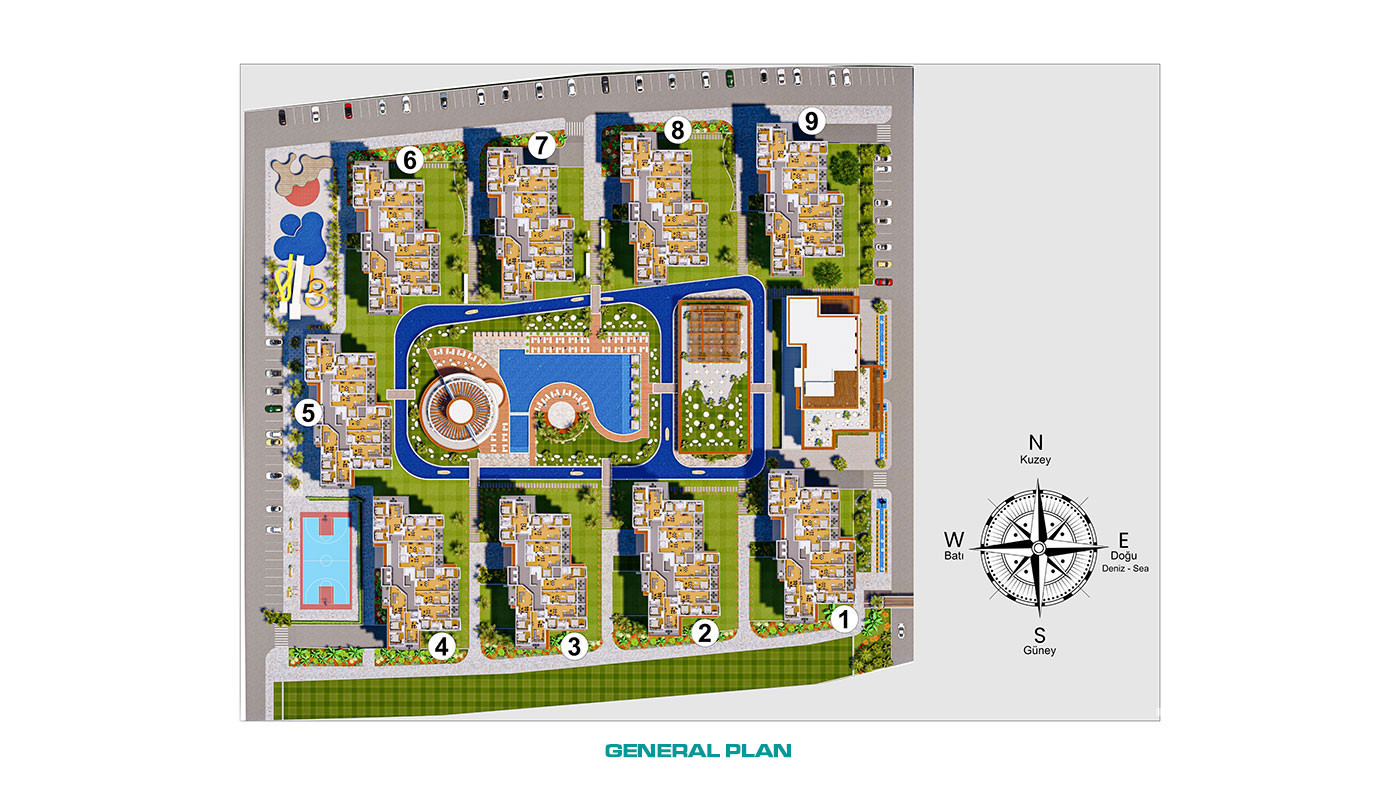 Modernly Designed Apartments in North Cyprus, Famagusta - 67935
