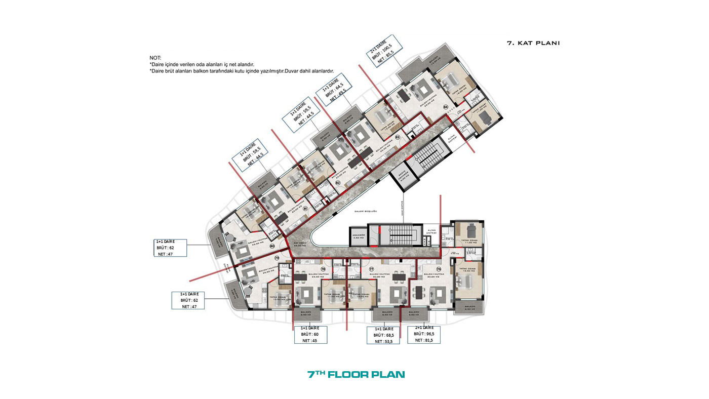 5-Star Hotel Concept Luxury Apartments in Alanya Avsallar - 67902
