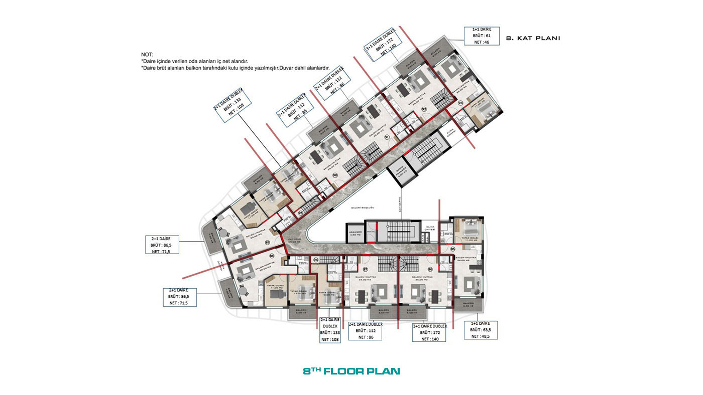 5-Star Hotel Concept Luxury Apartments in Alanya Avsallar - 67903