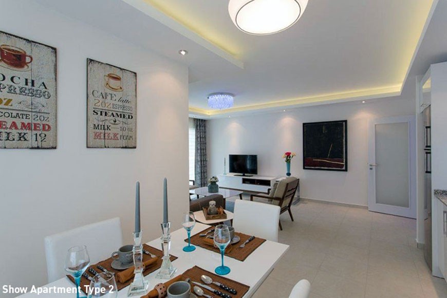 Emerald Park kvalitets leiligheter i Avsallar, Alanya - 1833