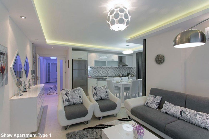 Emerald Park kvalitets leiligheter i Avsallar, Alanya - 1851