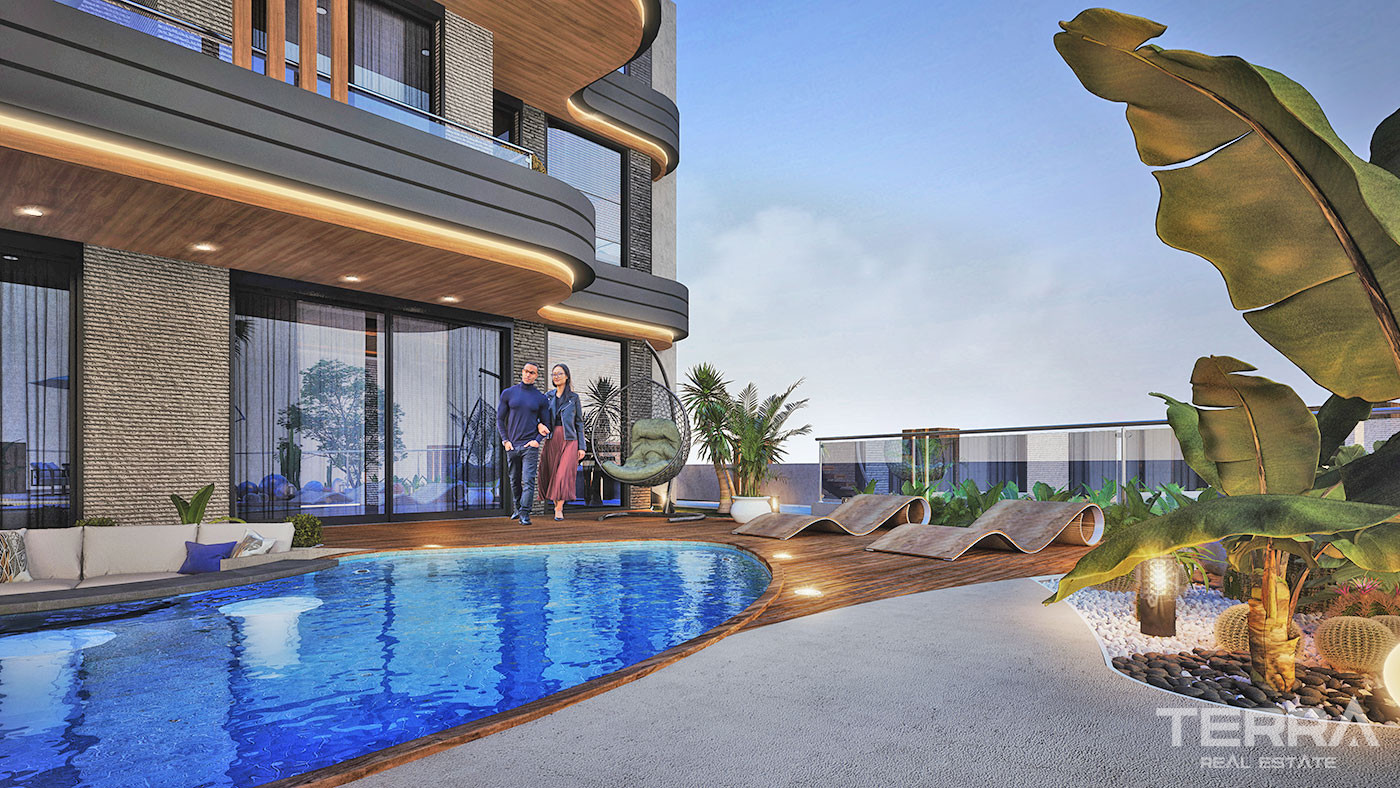 Contemporary Private Villa in Kargıcak, Alanya with Sea View - 68071
