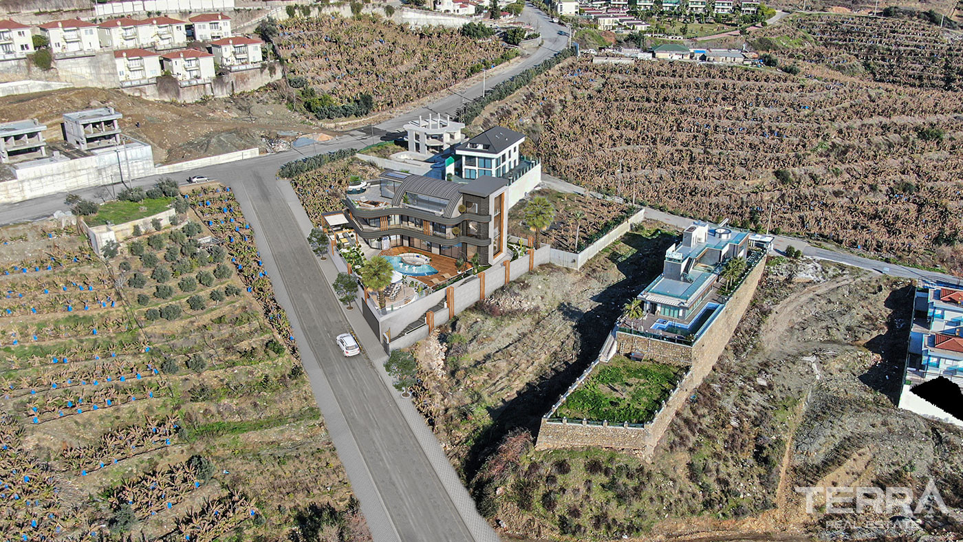Contemporary Private Villa in Kargıcak, Alanya with Sea View - 68078