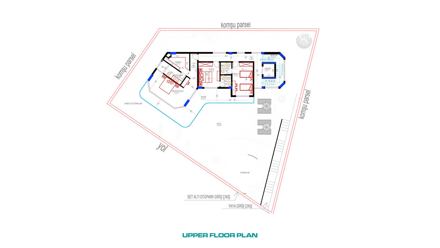 Contemporary Private Villa in Kargıcak, Alanya with Sea View - 68081