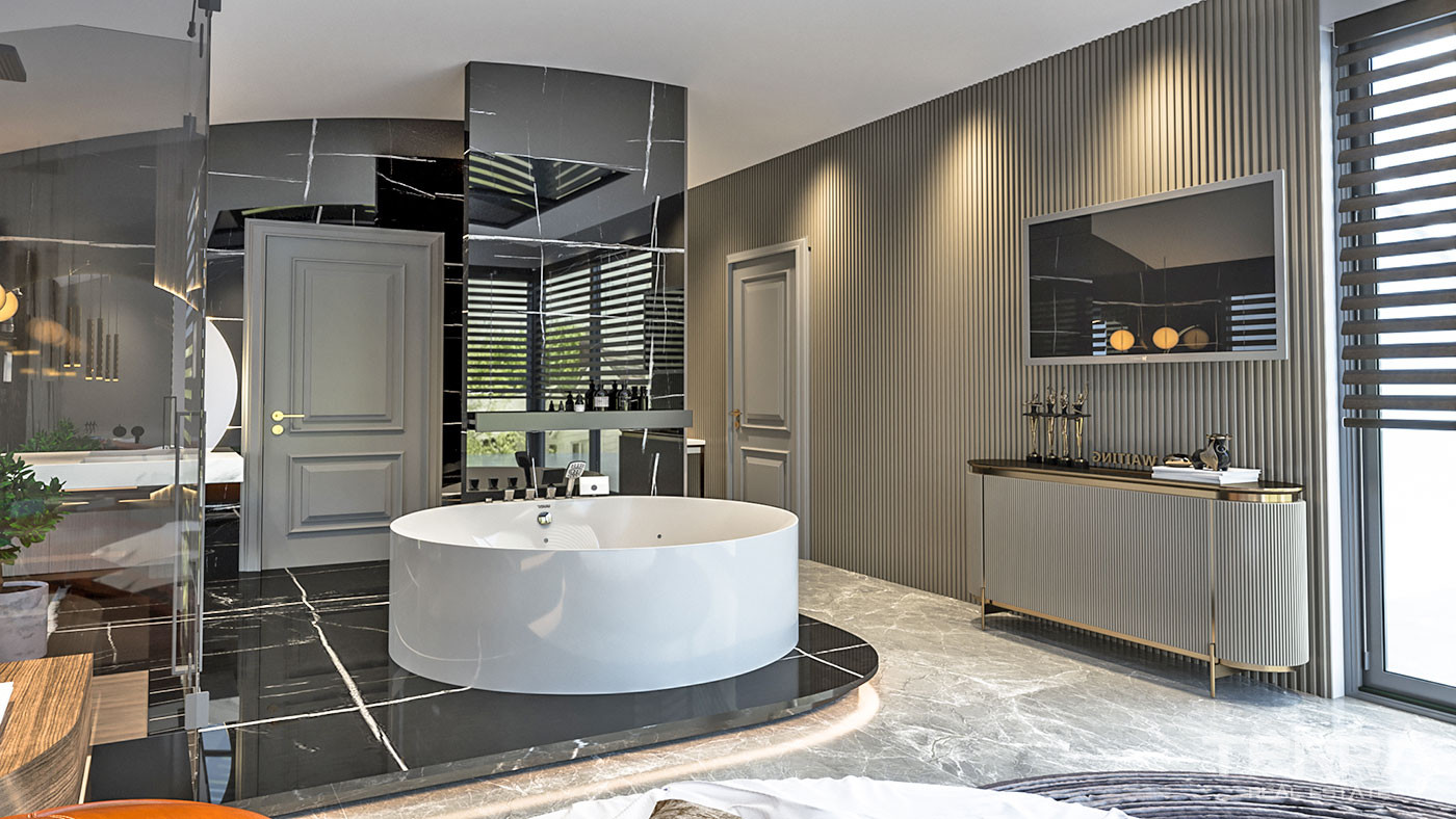 Contemporary Private Villa in Kargıcak, Alanya with Sea View - 68107