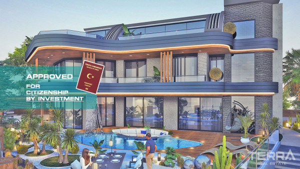 Contemporary Private Villa in Kargıcak, Alanya with Sea View