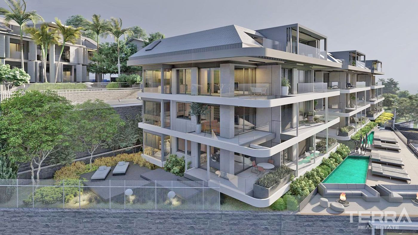 Elegant Flats in the Hearth of Alanya with Panoramic Sea View - 68201
