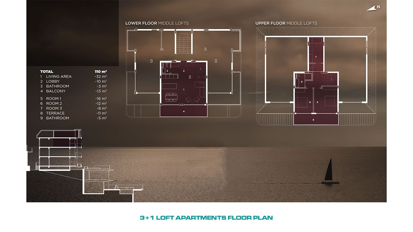 Elegant Flats in the Hearth of Alanya with Panoramic Sea View - 68207