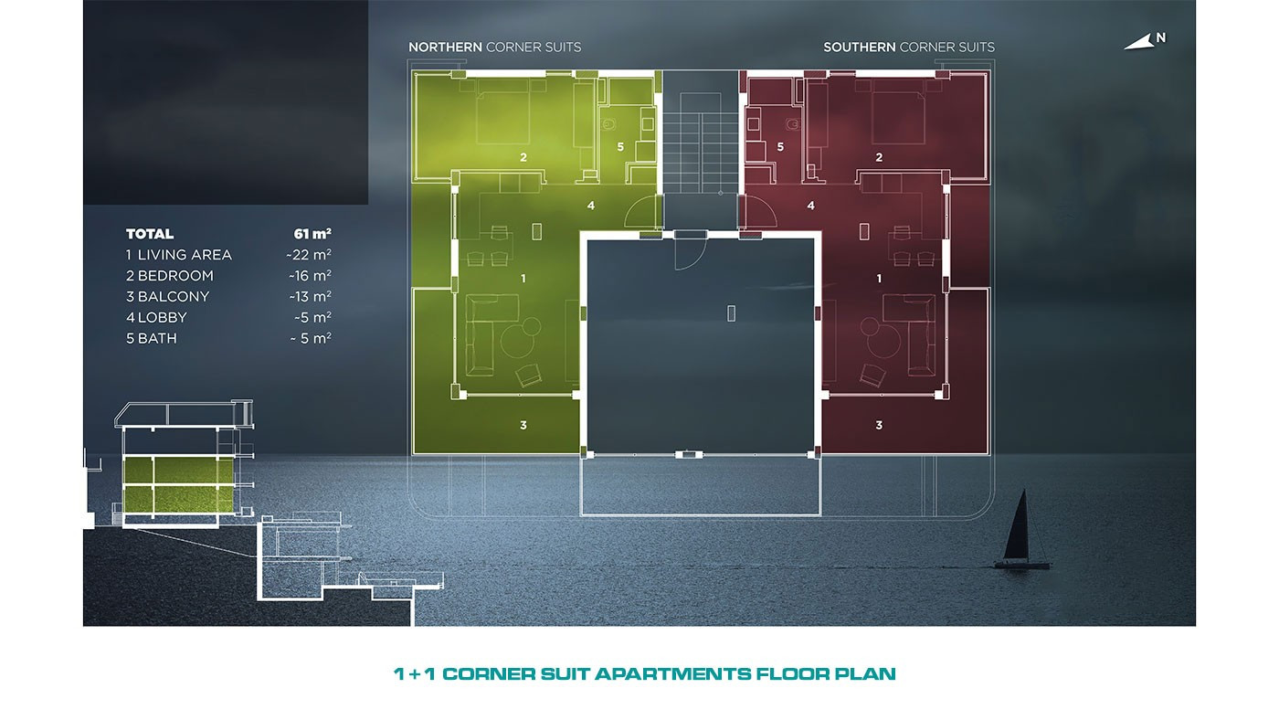 Elegant Flats in the Hearth of Alanya with Panoramic Sea View - 68208