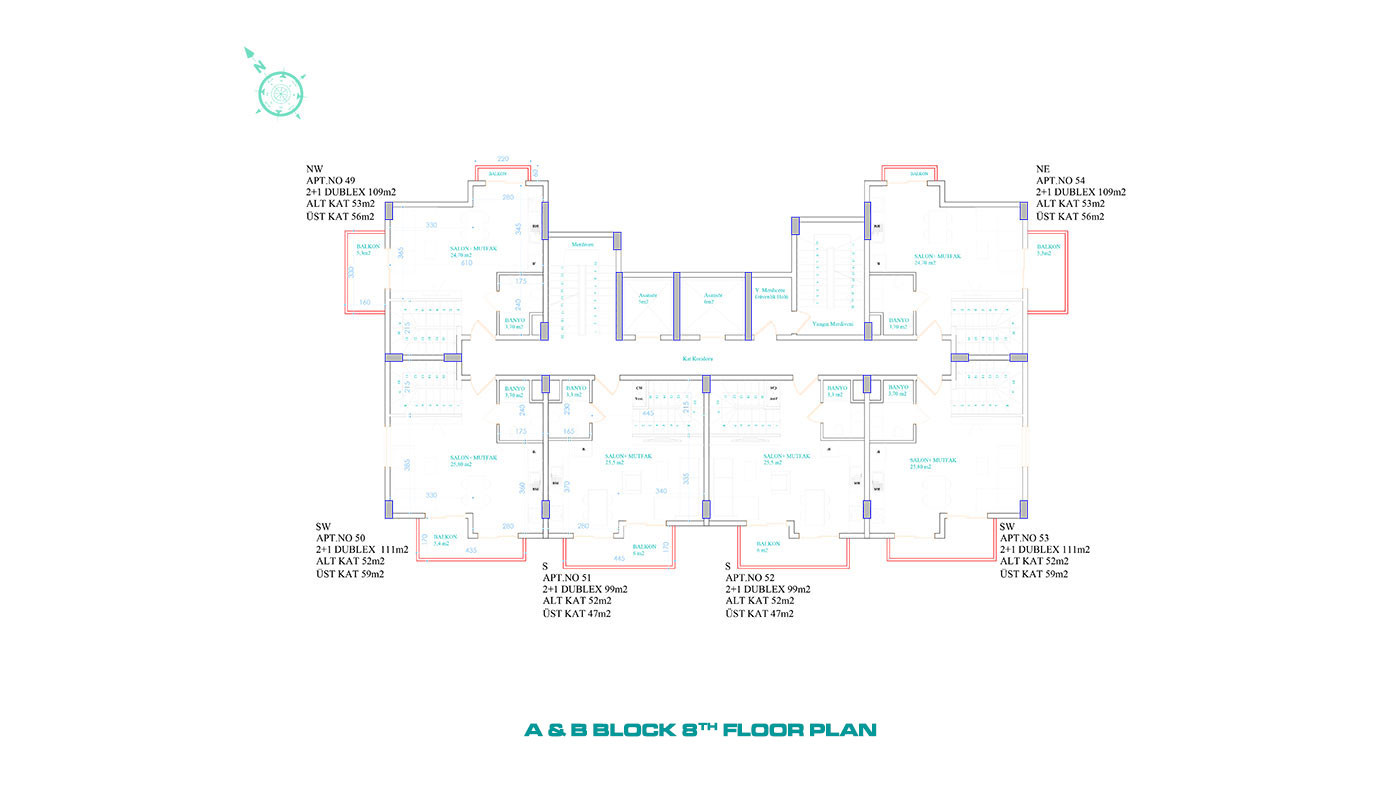 Brand New Alanya Apartments Suitable for Investment in Demirtaş - 68249