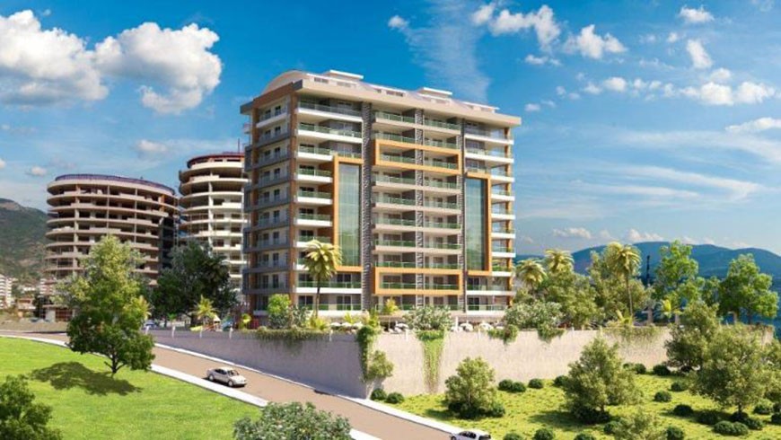 Leiligheter med havutsikt i Alanya sentrum – Sun Palace Tower - 1907