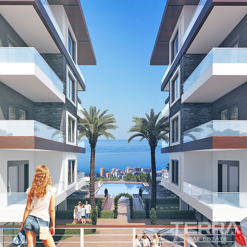 Sea View Alanya Apartments Suitable for Citizenship in Kargıcak - 68812