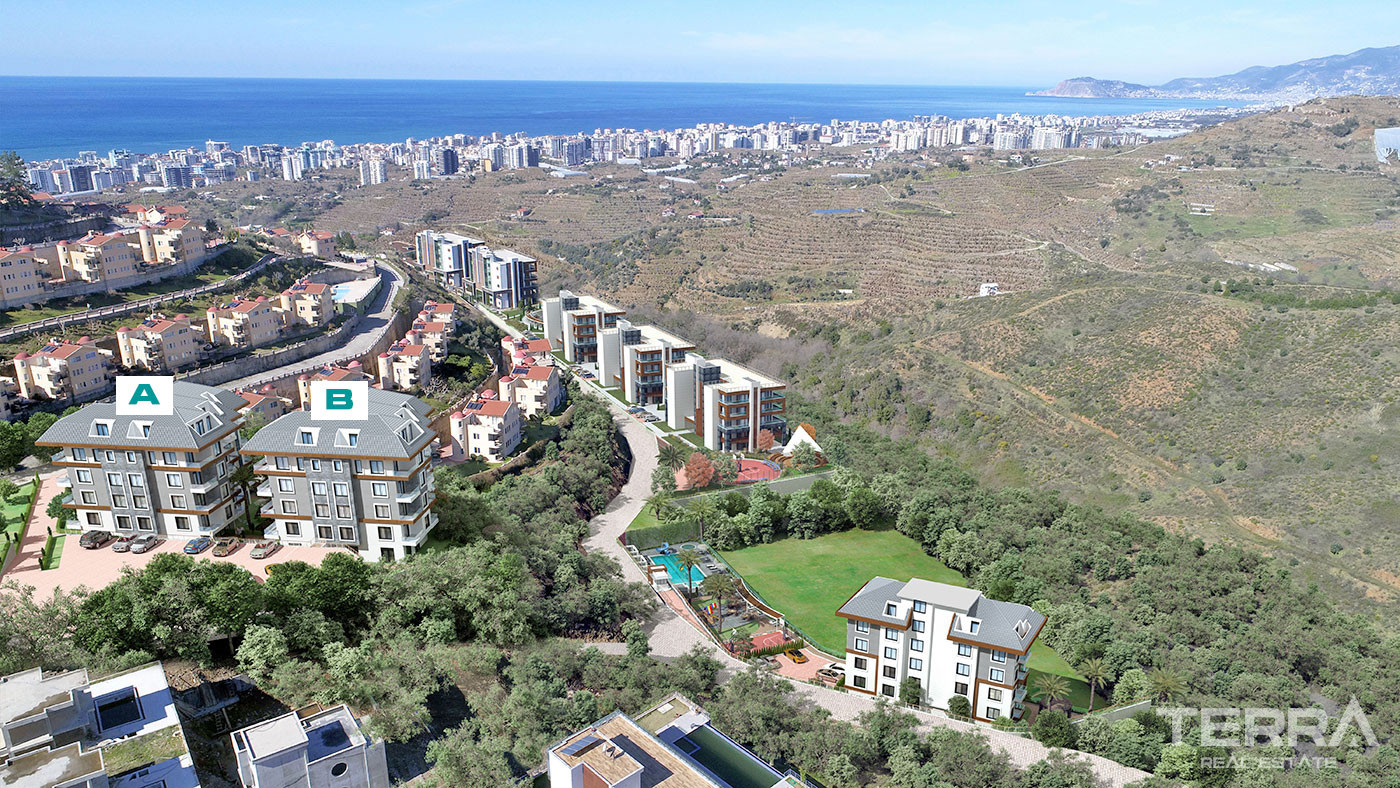 Sea View Alanya Apartments Suitable for Citizenship in Kargıcak - 68815