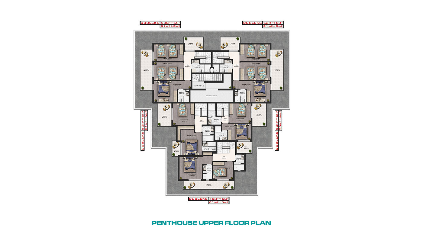Sea View Alanya Apartments Suitable for Citizenship in Kargıcak - 68828