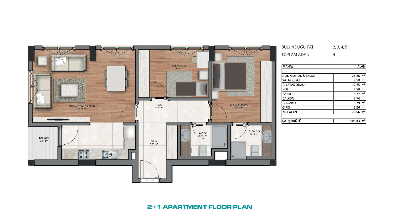 Elegant Apartments with Investment Potential in Küçükçekmece, Istanbul - 68912