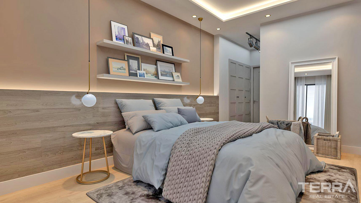 Affordable Sea View Apartments 550 m to the Beach in Mersin Tömük - 69000