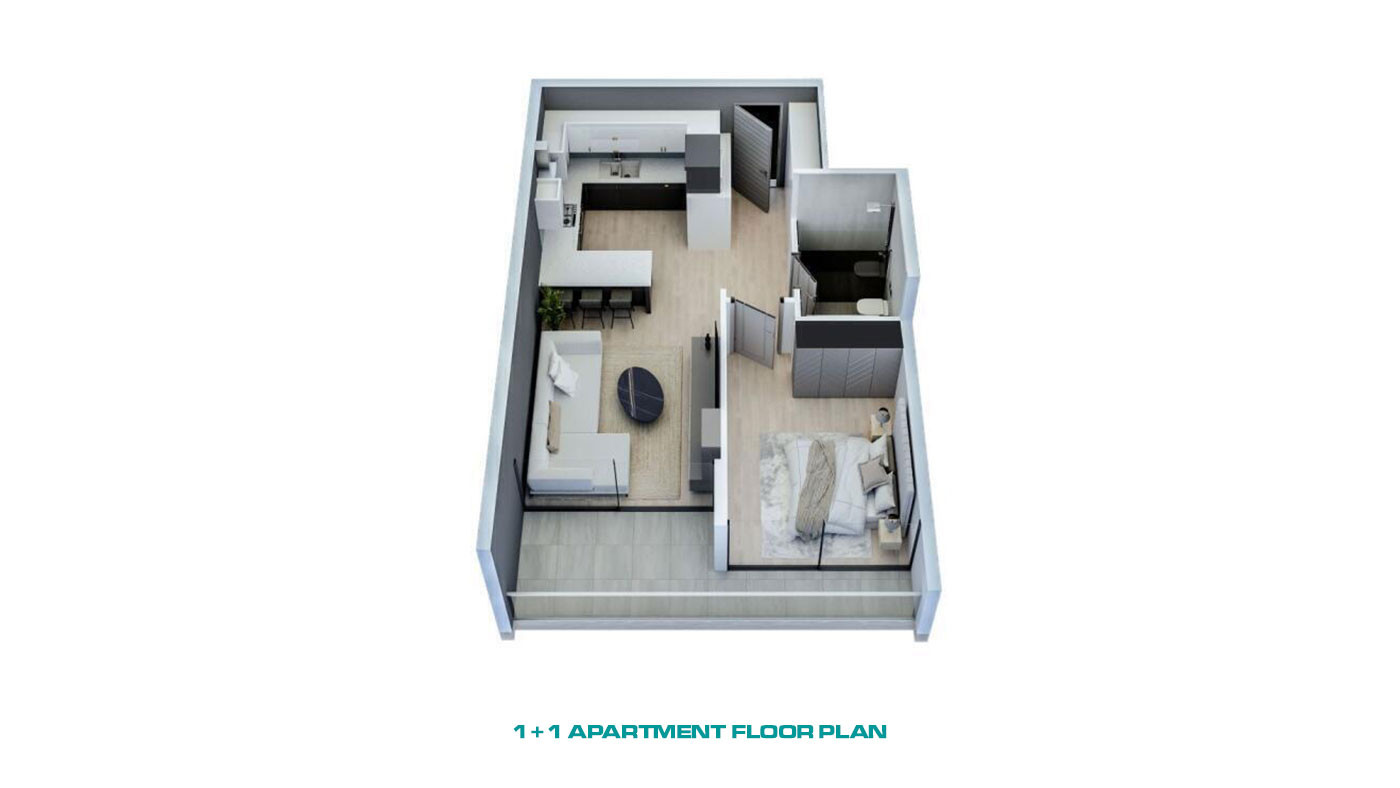Affordable Sea View Apartments 550 m to the Beach in Mersin Tömük - 69004