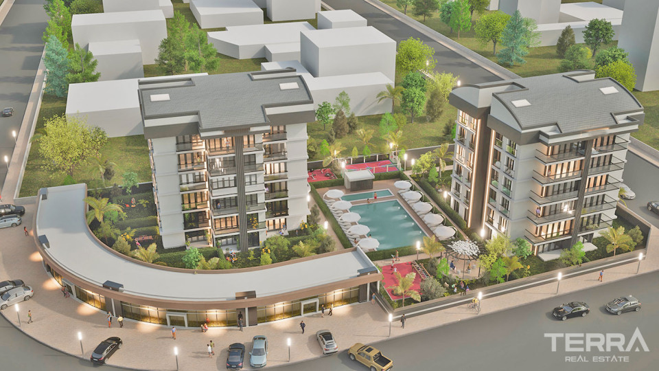 Luxury Antalya Flats with Top-class Construction Quality in Altıntaş