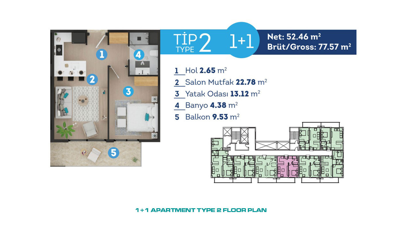 Blissful Sea View Apartments by the Beach in Tece, Mersin - 69501