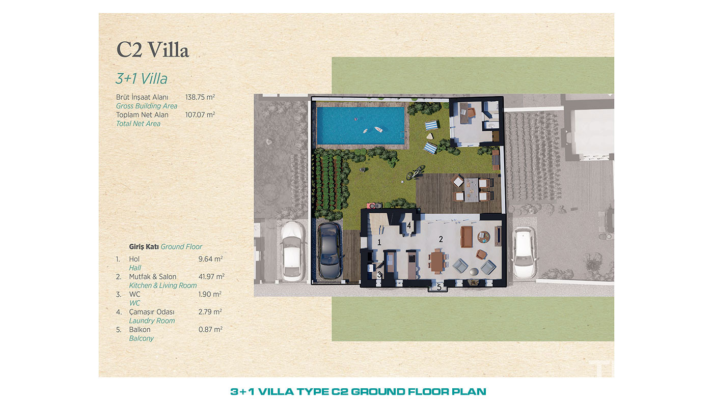 Wygodne wille w nowym kompleksie w pobliżu lotniska Bodrum w Milas - 69632