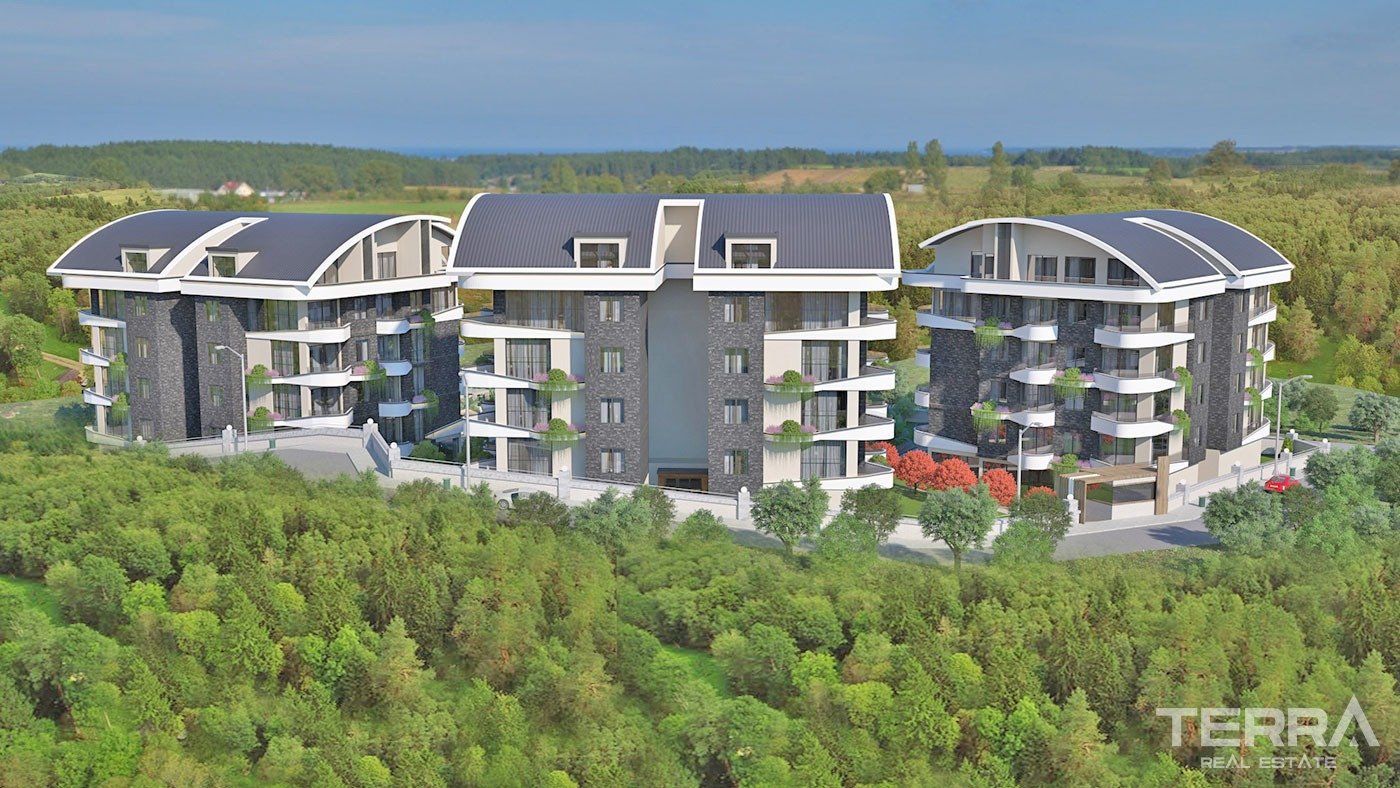 Appartements de Charme Avec Prestations de Luxe à Alanya Oba - 69674