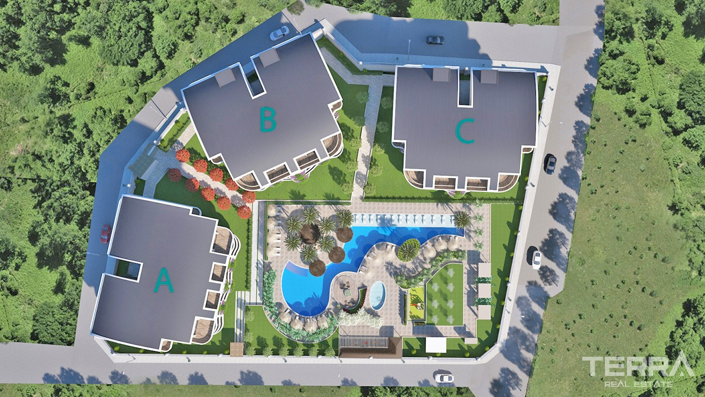 Appartements de Charme Avec Prestations de Luxe à Alanya Oba - 69677