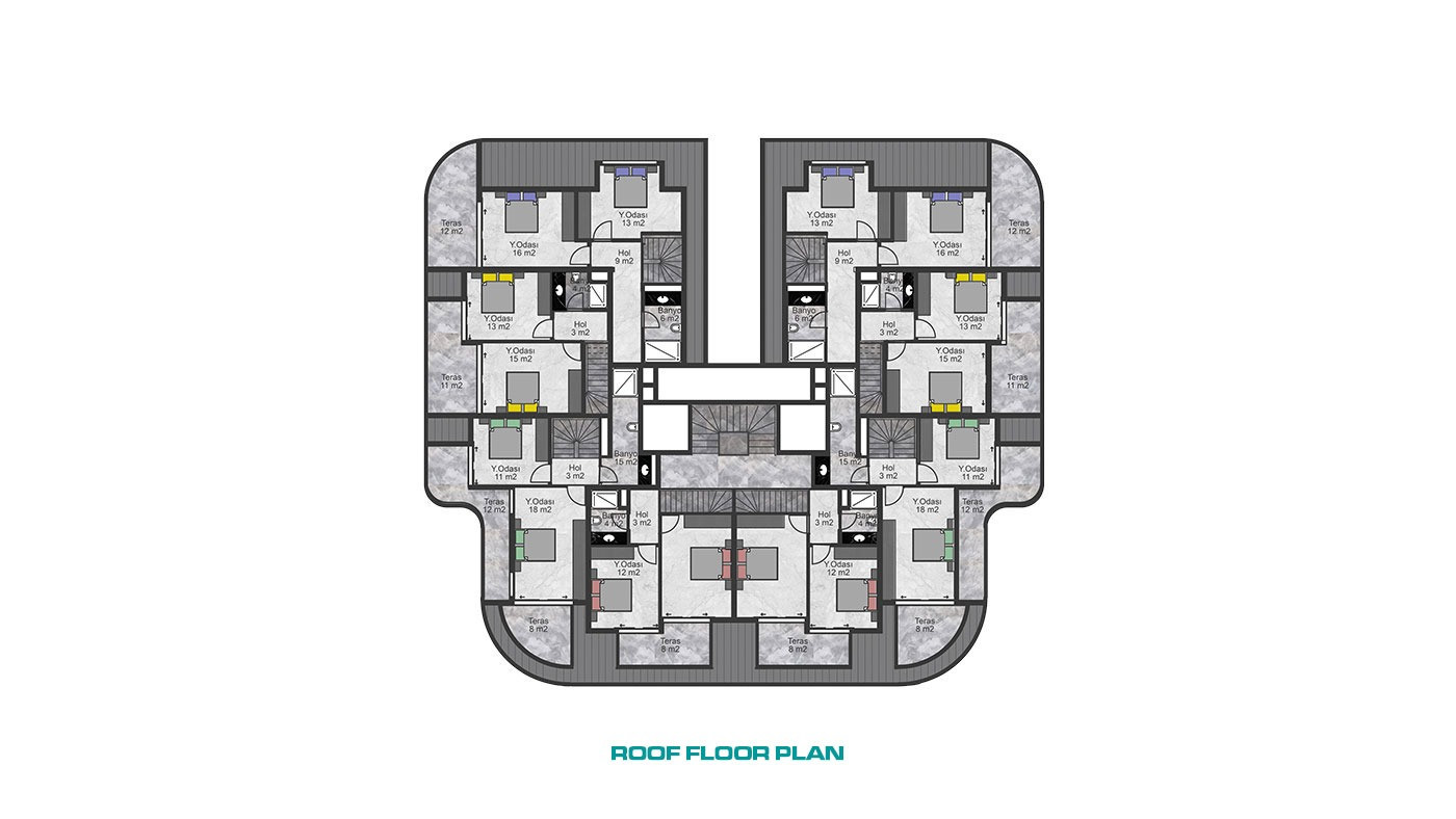 Appartements de Charme Avec Prestations de Luxe à Alanya Oba - 69685