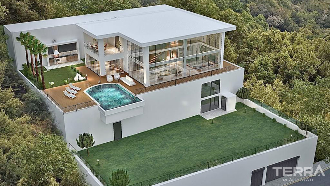Private Living with Panoramic Sea View from Exclusive Villa in Alanya - 69843