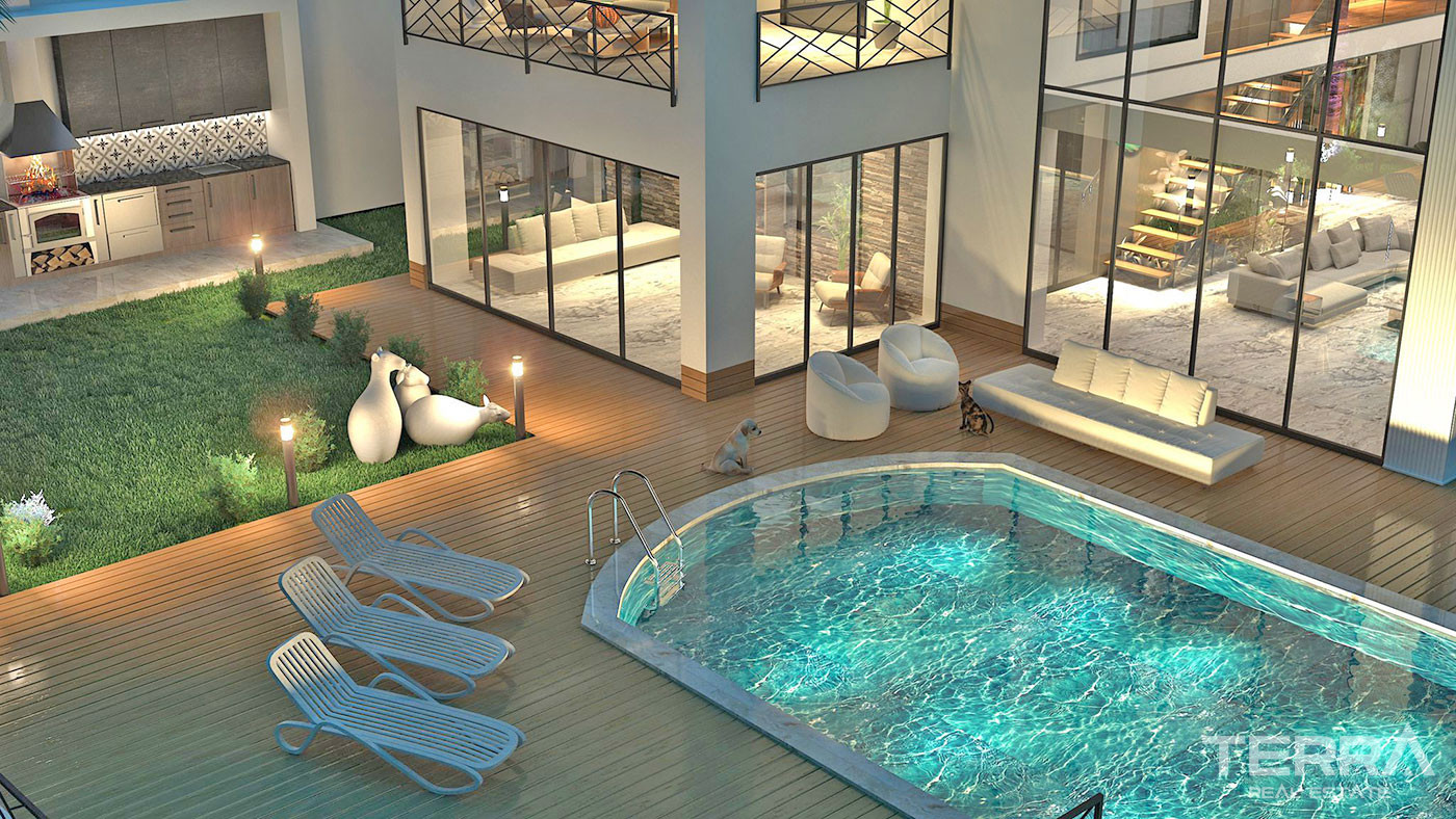 Private Living with Panoramic Sea View from Exclusive Villa in Alanya - 69844
