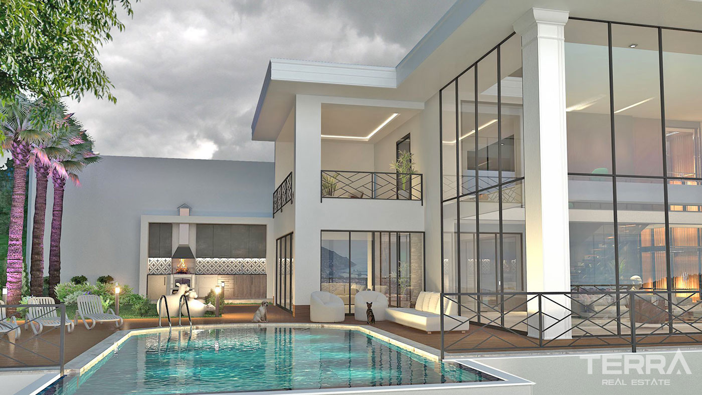 Private Living with Panoramic Sea View from Exclusive Villa in Alanya - 69846