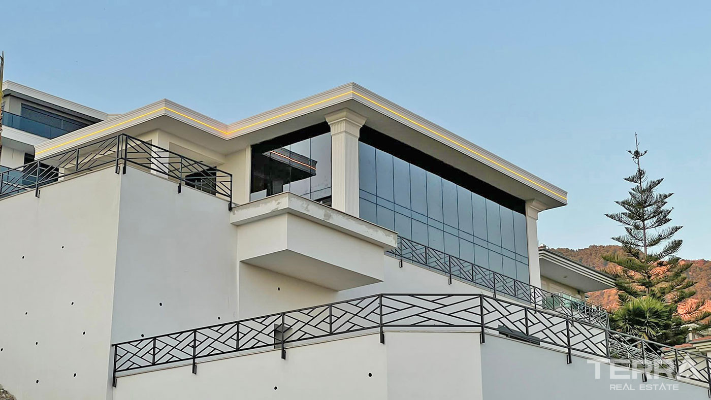 Private Living with Panoramic Sea View from Exclusive Villa in Alanya - 69863