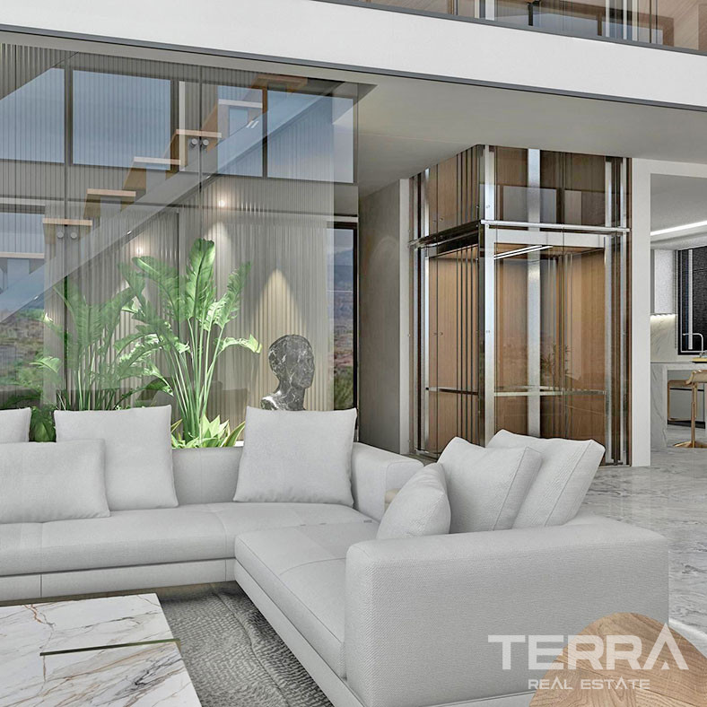 Private Living with Panoramic Sea View from Exclusive Villa in Alanya - 69870