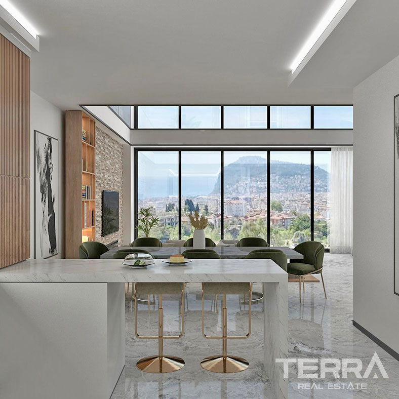 Private Living with Panoramic Sea View from Exclusive Villa in Alanya - 69871