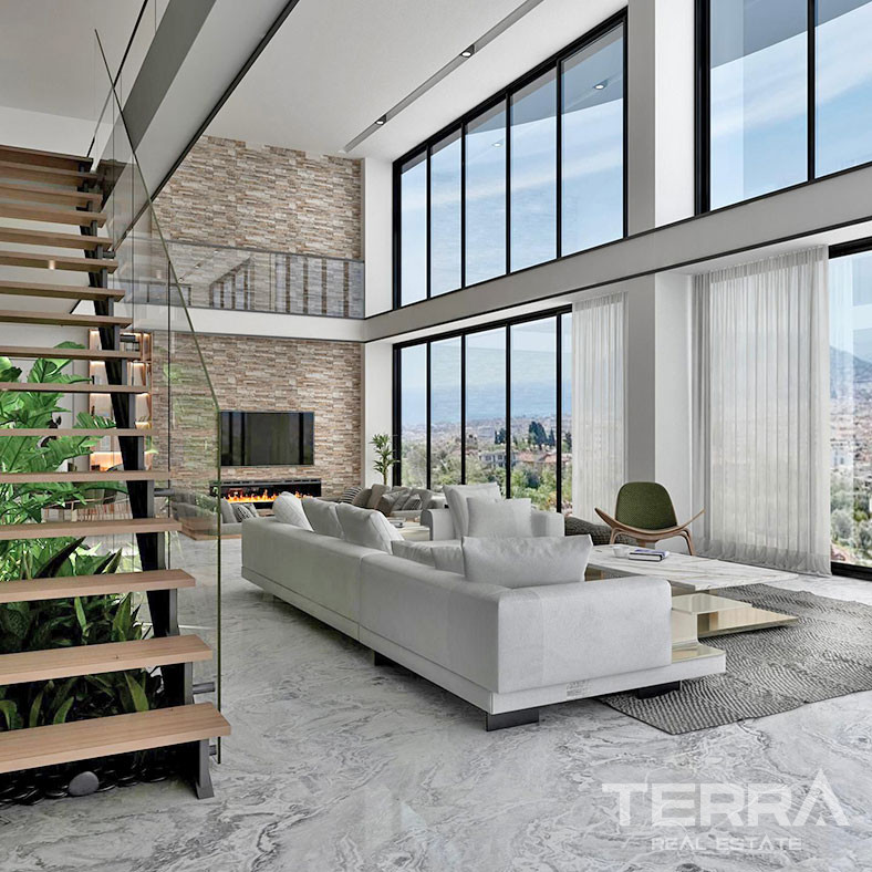 Private Living with Panoramic Sea View from Exclusive Villa in Alanya - 69874