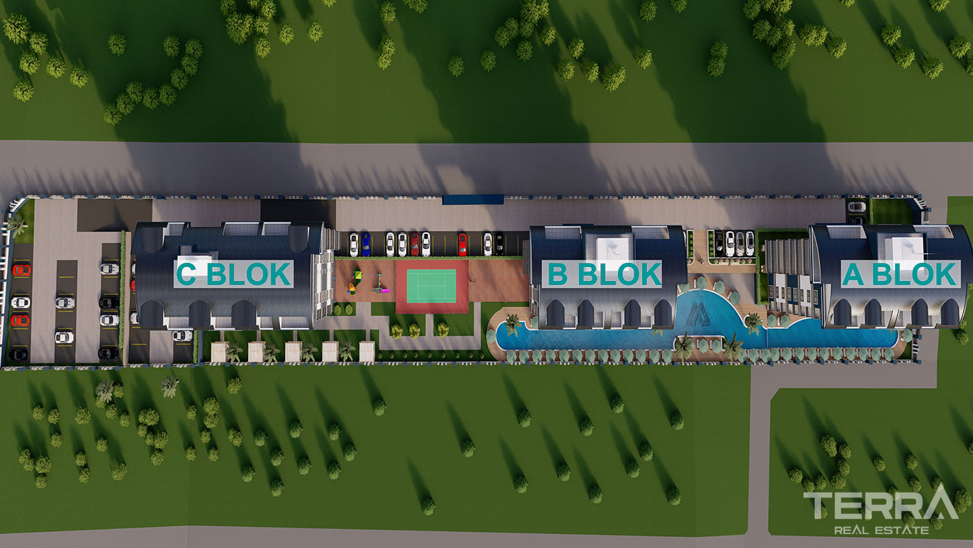 New Apartments Intertwined with the City and Nature in Alanya, Konaklı - 70506