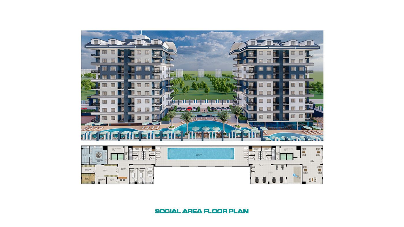 New Apartments Intertwined with the City and Nature in Alanya, Konaklı - 70518