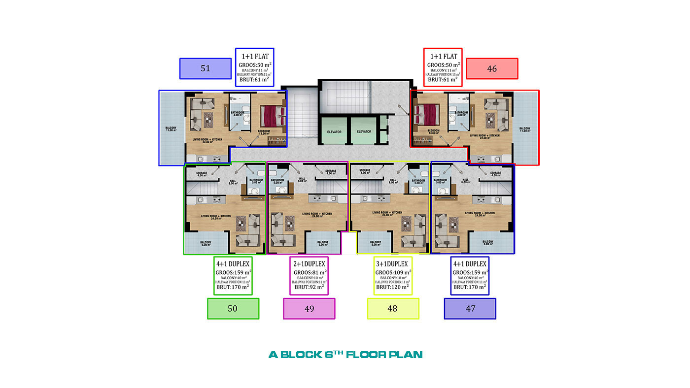 New Apartments Intertwined with the City and Nature in Alanya, Konaklı - 70522