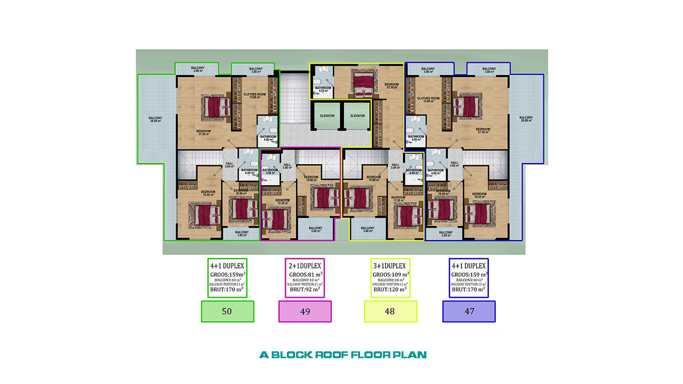 New Apartments Intertwined with the City and Nature in Alanya, Konaklı - 70523