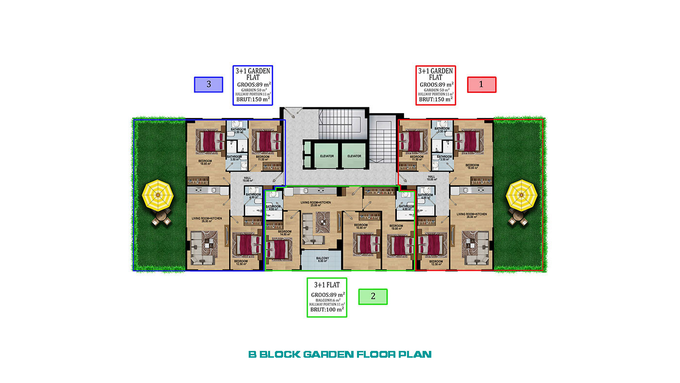 New Apartments Intertwined with the City and Nature in Alanya, Konaklı - 70524