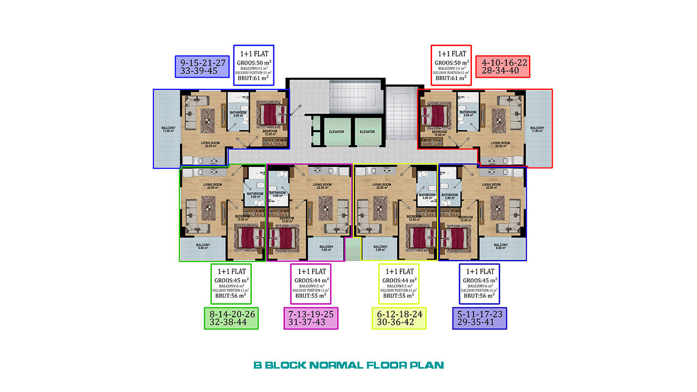 New Apartments Intertwined with the City and Nature in Alanya, Konaklı - 70525