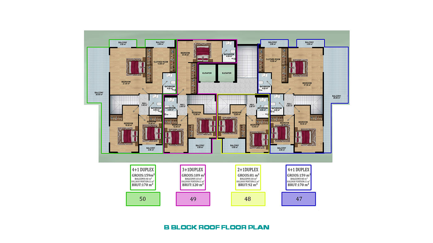 New Apartments Intertwined with the City and Nature in Alanya, Konaklı - 70527