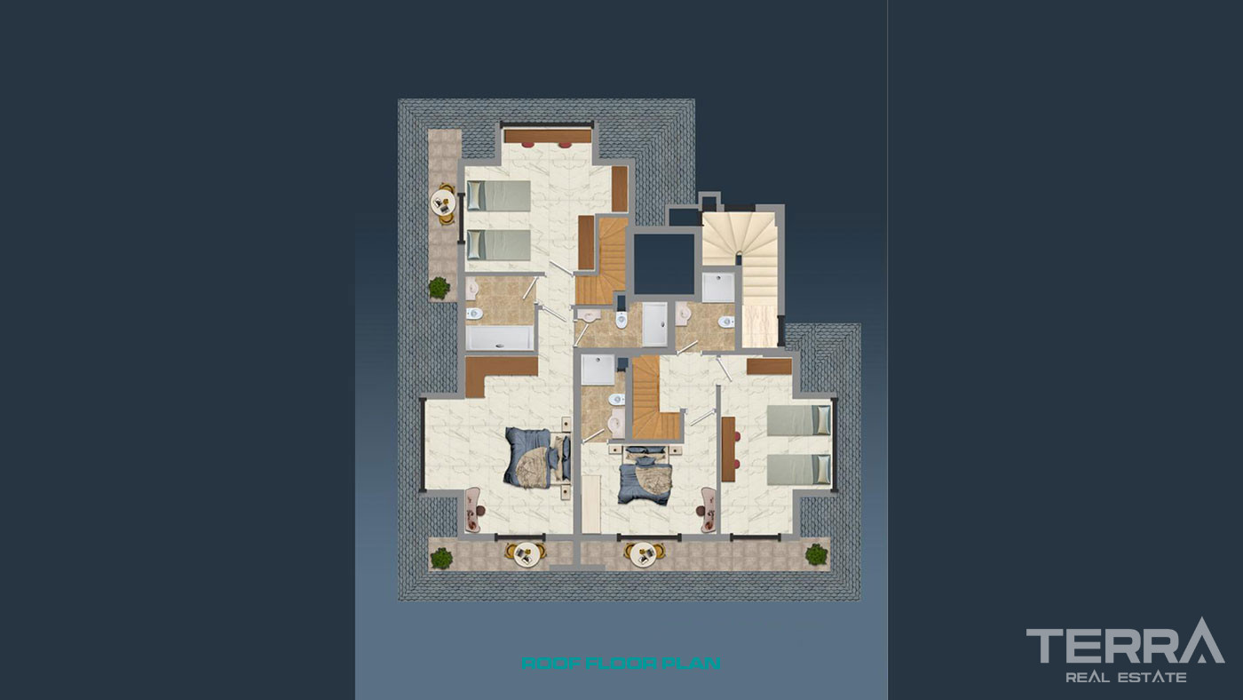 Well Located Luxury and Comfortable Apartments in Alanya, Kestel - 70122
