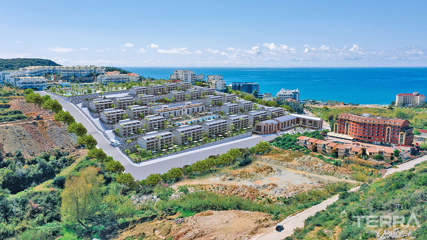 Alanya Flats in a Luxury Complex with Shopping Mall and Private Beach - 70298