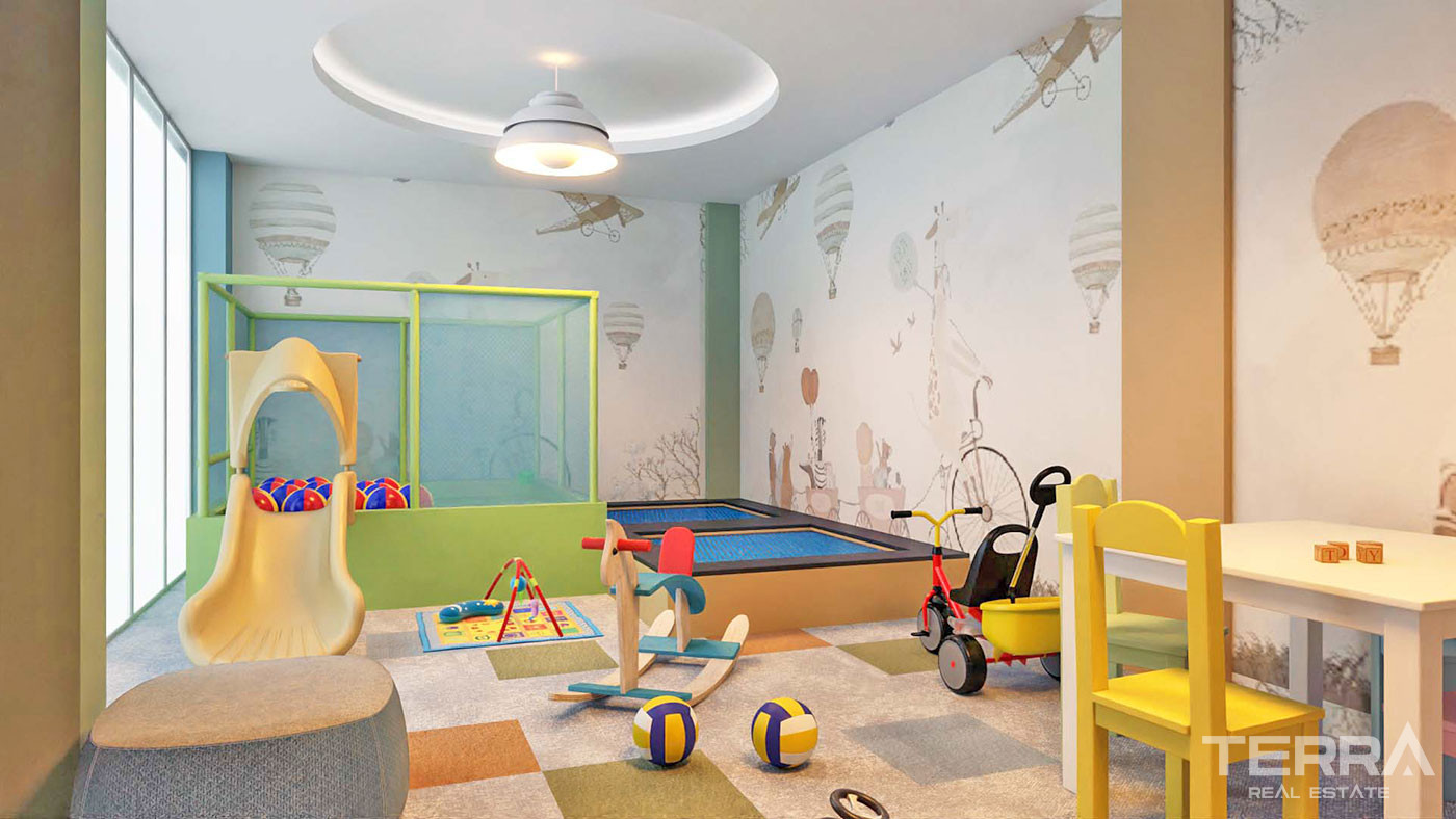 Alanya Flats in a Luxury Complex with Shopping Mall and Private Beach - 70312