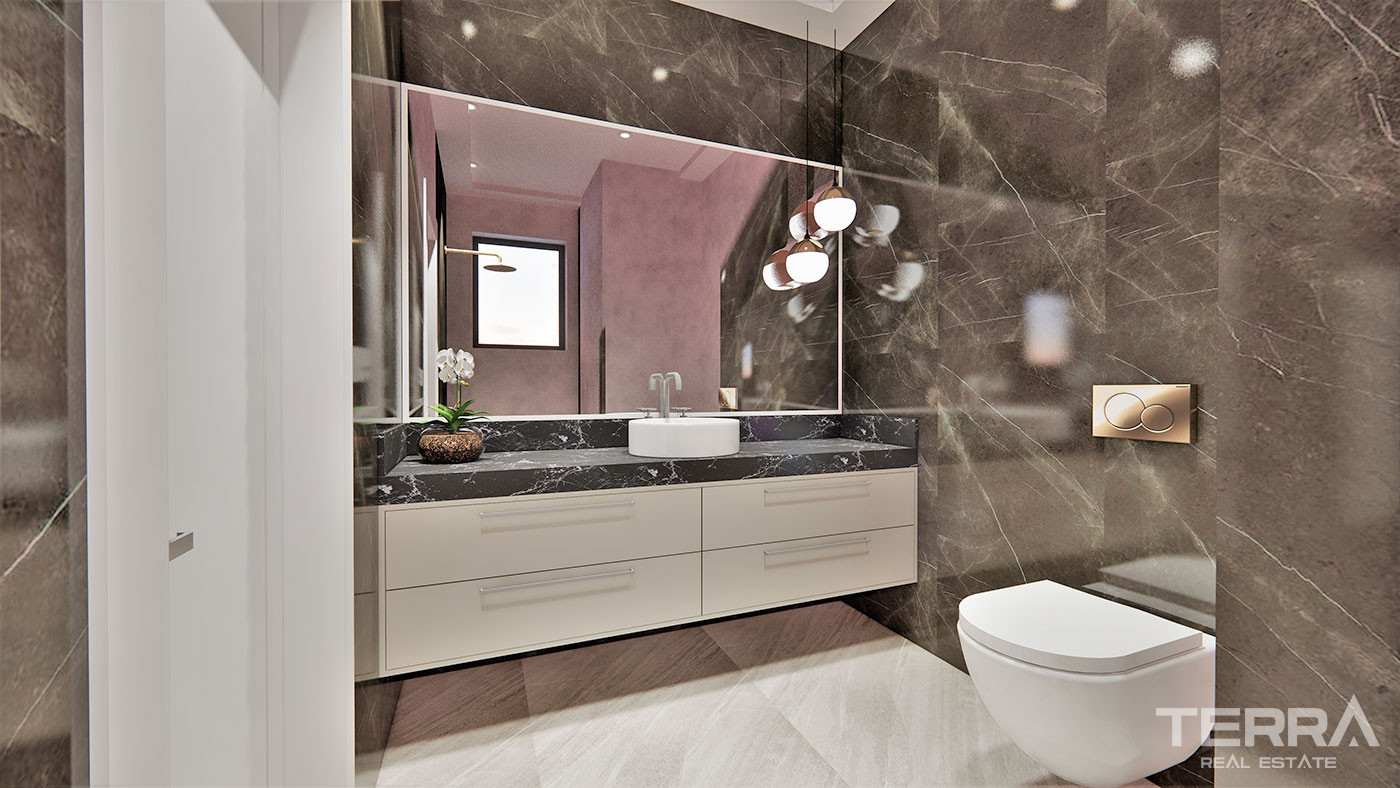 Alanya Flats in a Luxury Complex with Shopping Mall and Private Beach - 70341