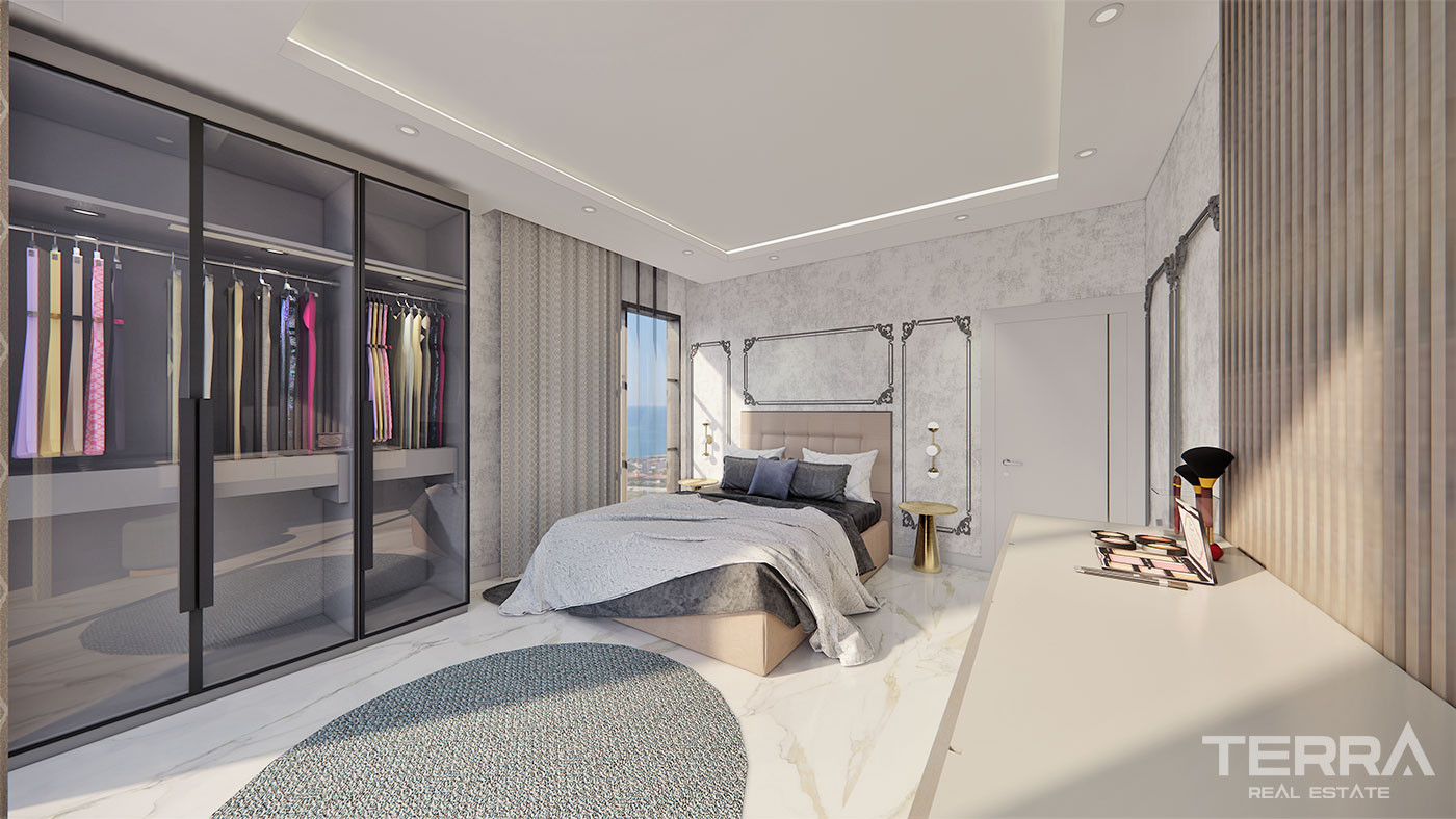 Alanya Flats in a Luxury Complex with Shopping Mall and Private Beach - 70345